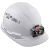 60113RL Hard Hat, Vented, Cap Style with Rechargeable Headlamp, White Image 5