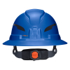 60249T2 Class E Type-2 Hard Hat, Non-Vented Full Brim Style with Strap, Blue Image 7