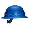 60249T2 Class E Type-2 Hard Hat, Non-Vented Full Brim Style with Strap, Blue Image 8