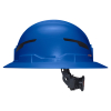 60249T2 Class E Type-2 Hard Hat, Non-Vented Full Brim Style with Strap, Blue Image 9