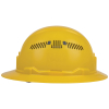 60262 Hard Hat, Vented, Full Brim Style, Yellow Image 10