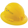 60262 Hard Hat, Vented, Full Brim Style, Yellow Image 6