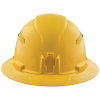 60262 Hard Hat, Vented, Full Brim Style, Yellow Image 8