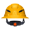 60262T2 Class C Type-2 Hard Hat, Vented Full Brim with Strap, Yellow Image 9