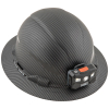 60346 Hard Hat, Premium KARBN™ Pattern, Non-Vented Full Brim, Class E, Lamp Image 7