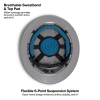 60346FS Hard Hat, Freedom Series KARBN™ Pattern, Non-Vented Full Brim, Class E Image 4