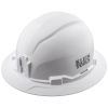 60400 Hard Hat, Non-Vented, Full Brim Style, White Image