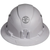 60401 Hard Hat, Vented, Full Brim Style, White Image 8