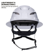 60401T2 Class C Type-2 Hard Hat, Vented Full Brim with Chin Strap, White Image 6