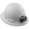 60406RL Hard Hat, Non-Vented, Full Brim with Rechargeable Headlamp, White Image 7