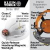 60407 Hard Hat, Vented, Full Brim with Headlamp, White Image 1