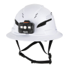 60407T2RL Class C Type 2 Hard Hat, Vented Full Brim with Chin Strap and Headlamp Image