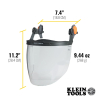 60472 Face Shield, Safety Helmet and Cap-Style Hard Hat, Clear Image 2