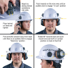 60502 Hard Hat Earmuffs, Full Brim Style Image 3