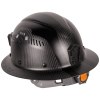 60512 Klein Carbon Fiber Full Brim Hard Hat with Headlamp, Titan Image 5