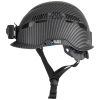 60517 Safety Helmet, Premium KARBN™ Pattern, Vented, Class C, Headlamp Image 7
