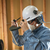 60528 Face Shield, Full Brim Hard Hat, Clear Image 8