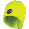 60568 Heavy Knit Hat, High-Visibility Yellow, Patch Logo Image