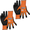 60580 Knit Dipped Gloves, Cut Level A1, Touchscreen, Medium, 2-Pair - Image