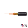 6073INS Insulated Screwdriver, 3/32-Inch Cabinet, 3-Inch Round Shank - Image