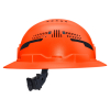 60861T2 Class C Type-2 Hard Hat, Vented Full Brim with Strap, Orange Image 10