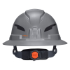 60863T2 Class E Type-2 Hard Hat, Non-Vented Full Brim Style with Strap, Gray Image 7