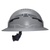 60864T2 Class C Type-2 Hard Hat, Vented Full Brim with Strap, Gray Image 10