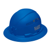 60871BR Casco de seguridad tipo cachucha azul estilo ala completa con ventilación Image