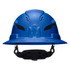 60871T2 Class C Type-2 Hard Hat, Vented Full Brim with Strap, Blue Image