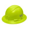 60910 Hard Hat, Non-Vented, Full Brim Style, High Visibility Lime Image