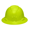 60910 Hard Hat, Non-Vented, Full Brim Style, High Visibility Lime Image 5