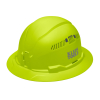 60911 Casco de seguridad tipo cachucha lima estilo ala completa con ventilación, de alta visibilidad Image
