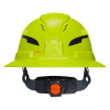 60911T2 Class C Type-2 Hard Hat, Vented Full Brim with Strap, High Visibility Lime Image 9