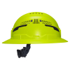 60911T2 Class C Type-2 Hard Hat, Vented Full Brim with Strap, High Visibility Lime Image 10
