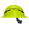 60911T2 Class C Type-2 Hard Hat, Vented Full Brim with Strap, High Visibility Lime Image 11