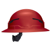 60920T2 Class E Type-2 Hard Hat, Non-Vented Full Brim Style with Strap, Red Image 8