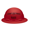 60921 Hard Hat, Vented, Full Brim Style, Red Image 6