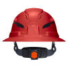 60921T2 Class C Type-2 Hard Hat, Vented Full Brim with Strap, Red Image 9