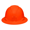 60930 Hard Hat, Non-Vented, Full Brim Style, High Visibility Orange Image 5