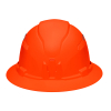 60931 Hard Hat, Vented, Full Brim Style, High Visibility Orange Image 5