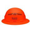 60931 Hard Hat, Vented, Full Brim Style, High Visibility Orange Image 6