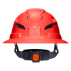 60931T2 Class C Type-2 Hard Hat, Vented Full Brim with Strap, High Visibility Orange Image 9