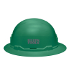 60940 Hard Hat, Non-Vented, Full Brim Style, Green Image 6