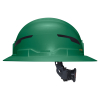 60940T2 Class E Type-2 Hard Hat, Non-Vented Full Brim Style with Strap, Green Image 9