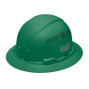 60941 Casco de seguridad tipo cachucha verde estilo ala completa con ventilación Image