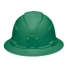 60941 Hard Hat, Vented, Full Brim Style, Green Image 5