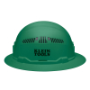 60941 Hard Hat, Vented, Full Brim Style, Green Image 6