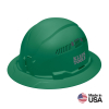 60941 Hard Hat, Vented, Full Brim Style, Green Image