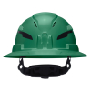 60941T2 Class C Type-2 Hard Hat, Vented Full Brim with Strap, Green Image