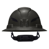60960T2 Class E Type-2 Hard Hat, Non-Vented Full Brim Style with Strap, Black Image